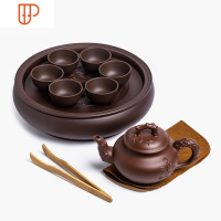 功夫现代家用小套简约潮汕旅行茶具泡茶套装 国泰家和 10寸报春壶 送