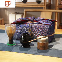 宋代点茶盏乌金釉建盏大碗点茶粉茶百戏陈金信茶筅茶具套装 国泰家和 点茶5件套装(不含建盏)