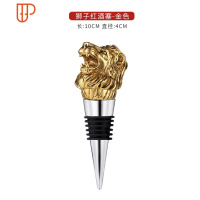 野格圣鹿鹿头酒塞 创意酒瓶塞 红酒洋酒红酒塞酒塞瓶塞不锈钢瓶塞 国泰家和 黑色狮子头红酒塞