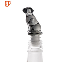 单拍不发货 franc少女心葡萄酒塞 创意动物红酒塞密封瓶塞 国泰家和 深白色 黑水狗