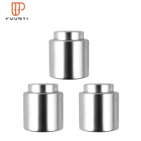 创意瓶盖家用红酒塞子抽真空酒塞葡萄酒保鲜密封塞不锈钢抽气瓶塞 国泰家和 不锈钢瓶塞 3个