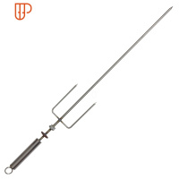 烤羊腿叉签子烤兔鸡鸭羊排加长烧烤叉加粗烤肉签工具用品配件支架 国泰家和 70cm带齿轮叉子 50电动烧烤用品