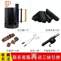 快速点炭桶木炭引燃桶碳烧烤炉点户外烧烤工具用具竹炭引火桶 国泰家和 5斤木炭引燃套装烧烤用品