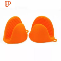 加厚厨房隔热夹硅胶隔热手套可高温砂锅防烫夹烘培烤箱微波炉夹碗 国泰家和 橙色[两只装]