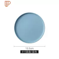 北欧创意陶瓷牛排盘子西餐盘托盘家用菜盘网红ins餐具早餐盘平盘 国泰家和 蓝色6寸披萨盘