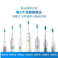 飞利浦(Philips) 电动牙刷头 HX6011/63 适用HX6730/6761/6511/HX3120/3130