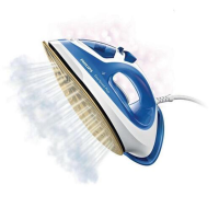 飞利浦（Philips） 电熨斗 蒸汽 GC2046/28 家用手持蒸汽5档调节 1900w陶瓷底不粘底板自动断电熨烫机