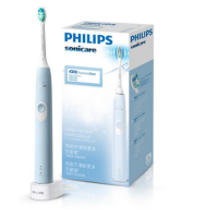 飞利浦(Philips) HX6803/02电动牙刷 净齿呵护型 31000转 充电式 全身水洗成人声波震动牙刷 浅蓝色