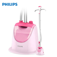 飞利浦(Philips) 蒸汽挂烫机GC505/48 三挡蒸汽调节 1.2L容量可分离水箱 单杆家用立式挂烫机