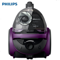 飞利浦(PHILIPS)FC5835/81吸尘器家用大功率卧式吸尘器 无尘袋 尘桶型无耗材吸尘机 (金属紫)