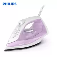 飞利浦(Philips)GC1743/38蒸汽电熨斗 家用蒸汽电熨斗家用手持挂烫机电烫斗 四档控温烫衣1700W不黏底板