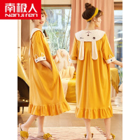 南极人睡裙女夏纯棉2020新款公主孕妇宽松全棉很仙睡衣女夏季薄款