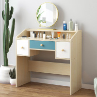 弘拜 化妆台欧式梳妆台 化妆镜子简约小户型卧室多功能省空间时尚家用桌子