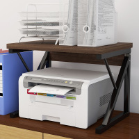 弘拜 办公打印机架 文件夹收纳架子 多层复印机架 置物架家用办公桌主机箱收纳架