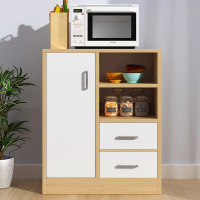 弘拜 餐边柜 茶水柜子 现代简约茶水厨房收纳柜橱柜客厅储物多功能碗柜微波炉架