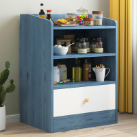 弘拜 厨房餐边柜 微波炉架子 茶水柜子 置物架落地 餐厅墙角家用橱柜客厅多功能收纳搁板架子置物板