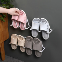 弘拜 浴室拖鞋架 壁挂式免打孔卫生间鞋架 拖鞋收纳神器