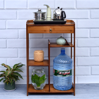 弘拜 楠竹茶水架子 茶水柜 净水器架家用烧水架