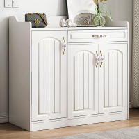 弘拜 北欧式鞋柜 家用门口大容量阳台储物柜 简约现代玄关柜门厅柜储物柜子