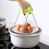 日本购不锈钢防烫器取碗夹蒸菜碗提盘子砂锅夹子厨房小工具用具取