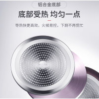 火红点溢彩系列煎锅(玻璃盖)28cm[PJ28K4]