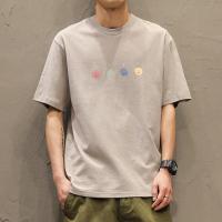 短袖t恤男宽松潮流百搭休闲体恤男士个性印花汗衫青年半袖衣服男