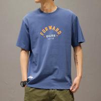 日系夏季宽松短袖t恤男潮流印花韩版修身圆领半袖体恤男潮牌衣服