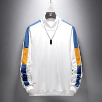 男士长袖t恤潮牌2020新款潮流秋装纯色体恤衣服男装学生白色卫衣T