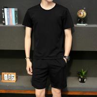 夏季男装运动休闲男士短袖韩版潮流帅气搭配冰丝衣服