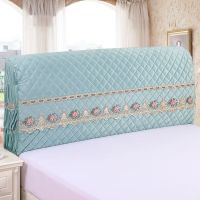 欧式床头罩床头套防尘罩加厚夹棉实木床头软包单件保护代简约 双面荷兰绒绿 1.9米[适合高度60cm以内]