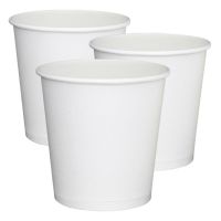 拉链式新款精装190ml加厚白色纸杯一次性纸杯幼儿园手工环保纸杯 优惠装(7包266只纸杯)