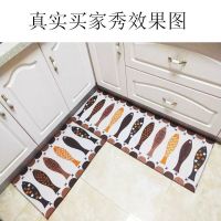 厨房地垫长条卫生间门口防滑垫门垫进门吸水家用脚垫地毯防油浴室|日意斑鱼 玄关门50*80单片装