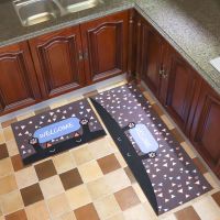 厨房地垫长条卫生间门口防滑垫门垫进门吸水家用脚垫地毯防油浴室|猫 玄关门50*80单片装