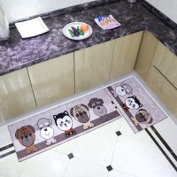 厨房地垫长条卫生间门口防滑垫门垫进门吸水家用脚垫地毯防油浴室|宠物小狗 单条(大长款)60*200