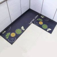 厨房地垫长条卫生间门口防滑垫门垫进门吸水家用脚垫地毯防油浴室|缤纷鲜橙 玄关门50*80单片装