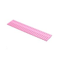 抽屉分隔板diy自由组合塑料隔板片隔断档板内衣袜子分类整理格|粉色16片装(32*7cm)