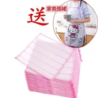 5条送围裙不掉毛清洁百洁布吸水抹布棉纱加厚碗布不沾油厨房洗刷|5条棉纱洗碗布(送防水围裙)