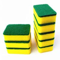 家居用品清洁双面刷碗洗碗纳米抹布刷锅魔力海绵擦百洁布厨房清洁|12片装