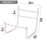不锈钢卫生间放盆架洗脸盆架子盆子收纳架免钉壁挂式置物架挂盆架|B大号可放澡盆[送2粘钩+6挂钩]