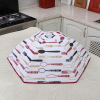 可折叠保温菜罩2个装防苍蝇饭罩子饭菜防尘罩可折叠菜罩保温菜罩|红色刀叉大号一个装