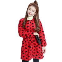 工作服外套拉链罩衣羽绒服加绒加厚厨房围裙女长袖款上班秋冬成|红底双心(单层-不带帽) XXL(建议135-145斤左右)