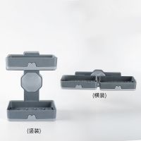 [掉落包赔]肥皂盒浴室壁挂式沥水强力无痕贴吸壁无需打孔粘的牢|心型双层深灰色(送一张备用贴)