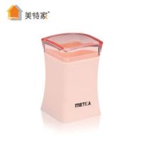 日用百货家居居家牙签盒牙签筒塑料带盖子方形牙签瓶创意|方形粉红色 四个装