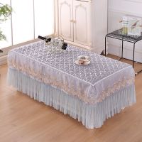 电炉罩支持罩烤火炉定做尺寸防尘罩蕾丝布艺罩餐桌罩新款加厚茶几|一见钟情灰色 90*140*40cm