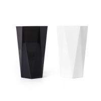 [送牙刷]漱口杯刷牙杯子牙缸杯洗漱杯简约可爱情侣套装男女学生|黑色白色[送牙刷两支] 大号菱形杯(高13.5*宽7.5)