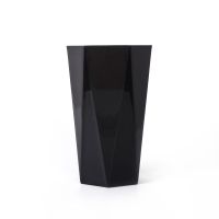 [送牙刷]漱口杯刷牙杯子牙缸杯洗漱杯简约可爱情侣套装男女|黑色镜面杯[送牙刷一支] 大号菱形杯(高13.5*宽7.5)