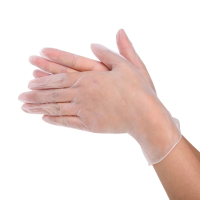 食品级美容家务pvc100只1盒一次性手套加厚餐饮乳胶手套橡胶|两盒共200只 白色无粉仿乳胶XL号