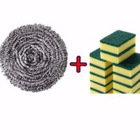 卖大号钢丝球大号厨房用品生锈不掉渣清洁球不[只24个钢丝球]1-|钢丝球 超级大号2个40克(送海绵)