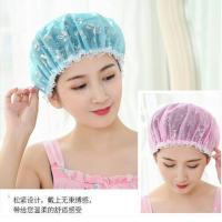 成人厨房防油儿童双层厚浴帽帽子女做饭防水洗澡1-4淋浴头套|[1个烫银]高品质双层加厚