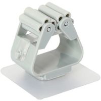 拖把挂钩扫把卡座扣强力承重无痕免打孔钉拖布夹卫生间壁挂架粘钩|蓝灰色 1个装